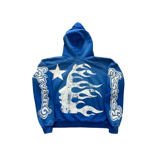 Hellstar Blue Pullover Hoodie