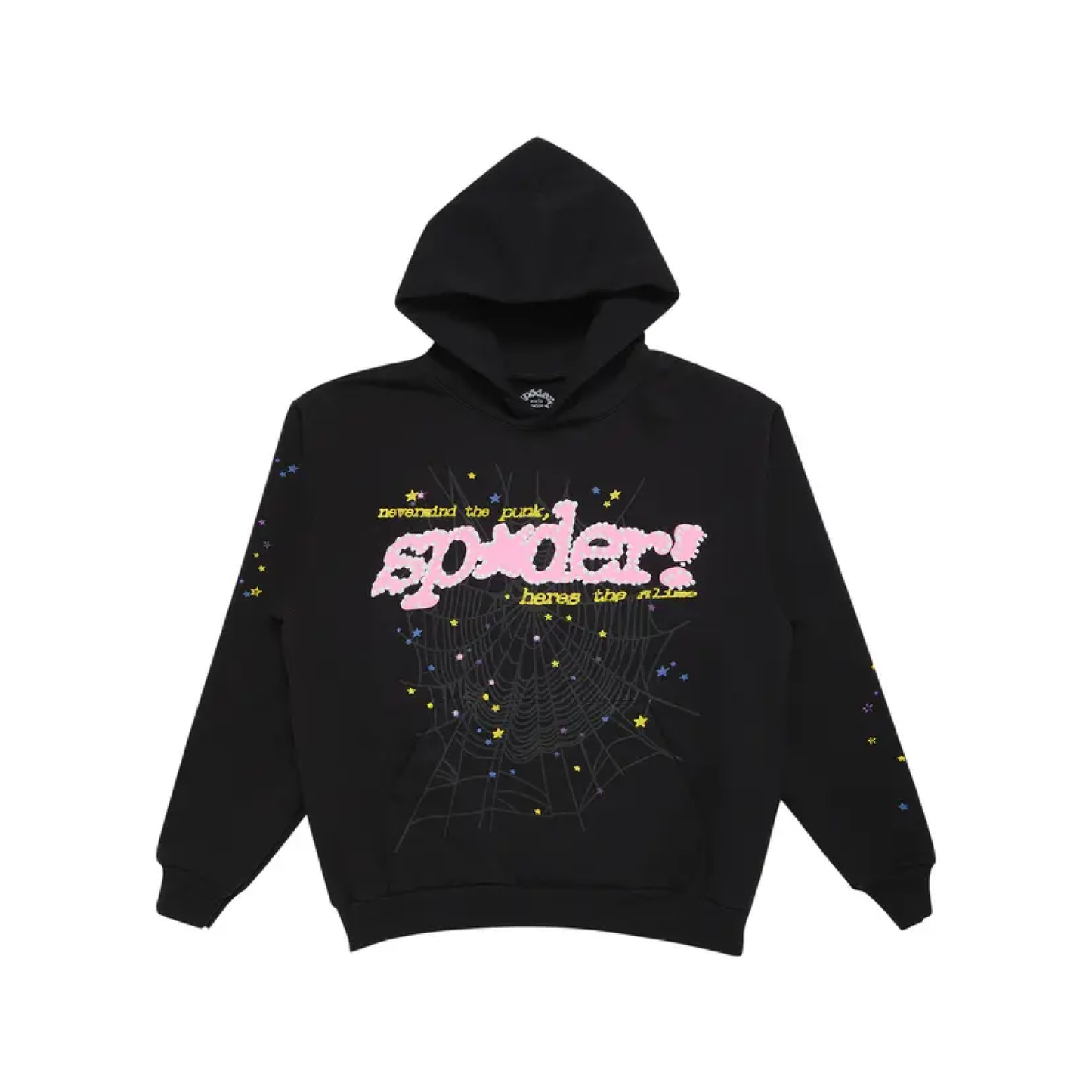 Sp5der P*NK Hoodie Black