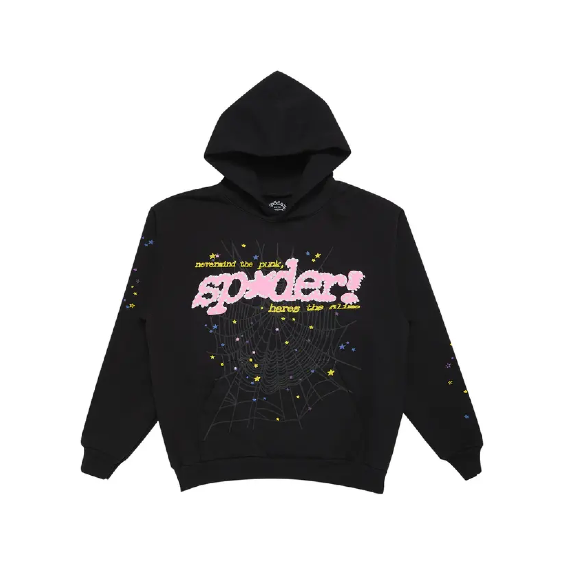 Sp5der P*NK Hoodie Black