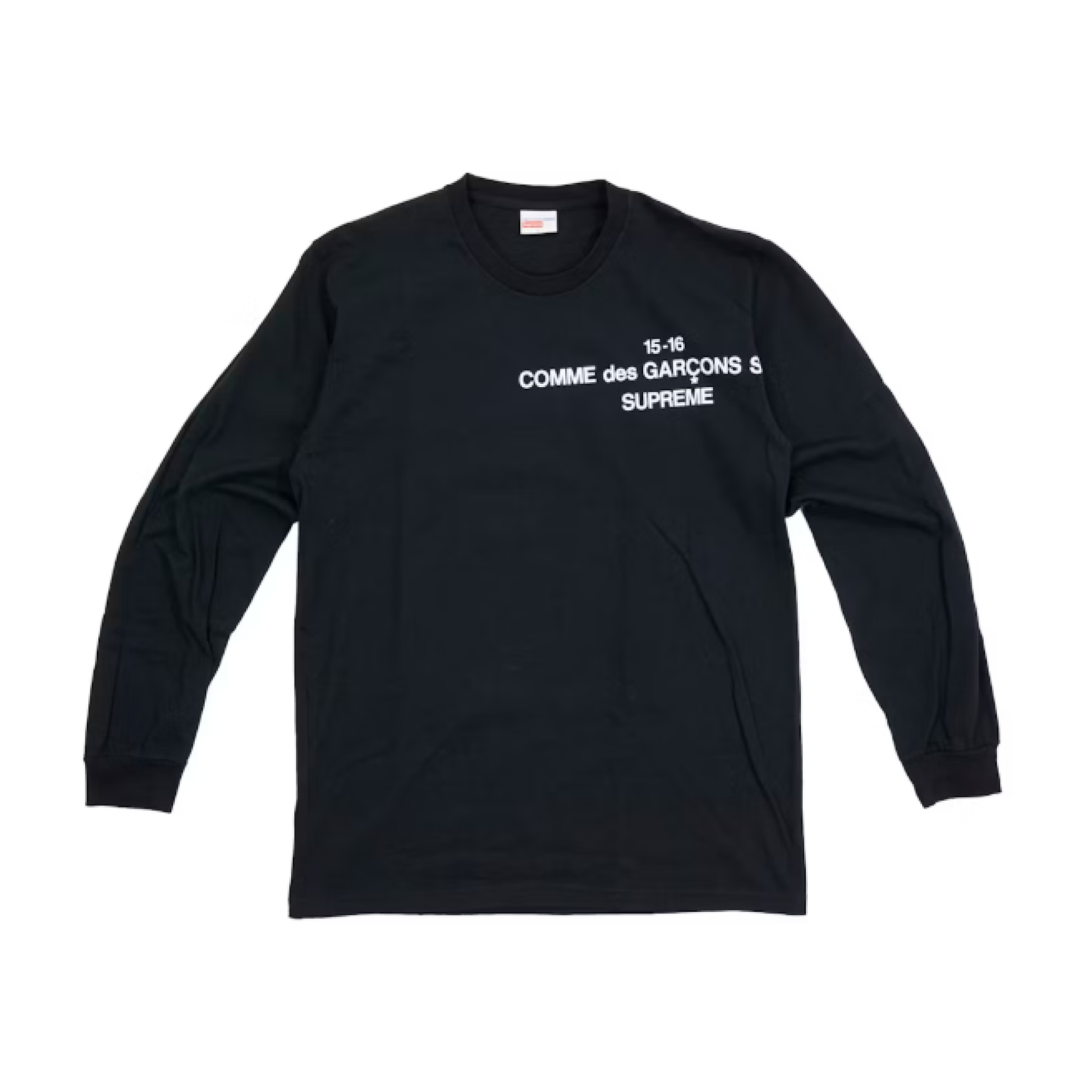 Supreme Comme Des Garcons Long Sleeve Tee Black